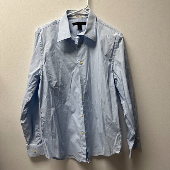Express Blue Button Down - Picture 1 of 3